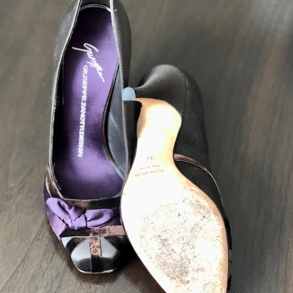 Size 6 Vintage Giuseppe Zanotti Statin Brown and Purple Pump. - Picture 10 of 10